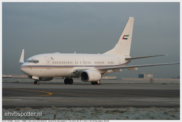 B-737-7Z5 BBJ - A6-AIN_EBBR